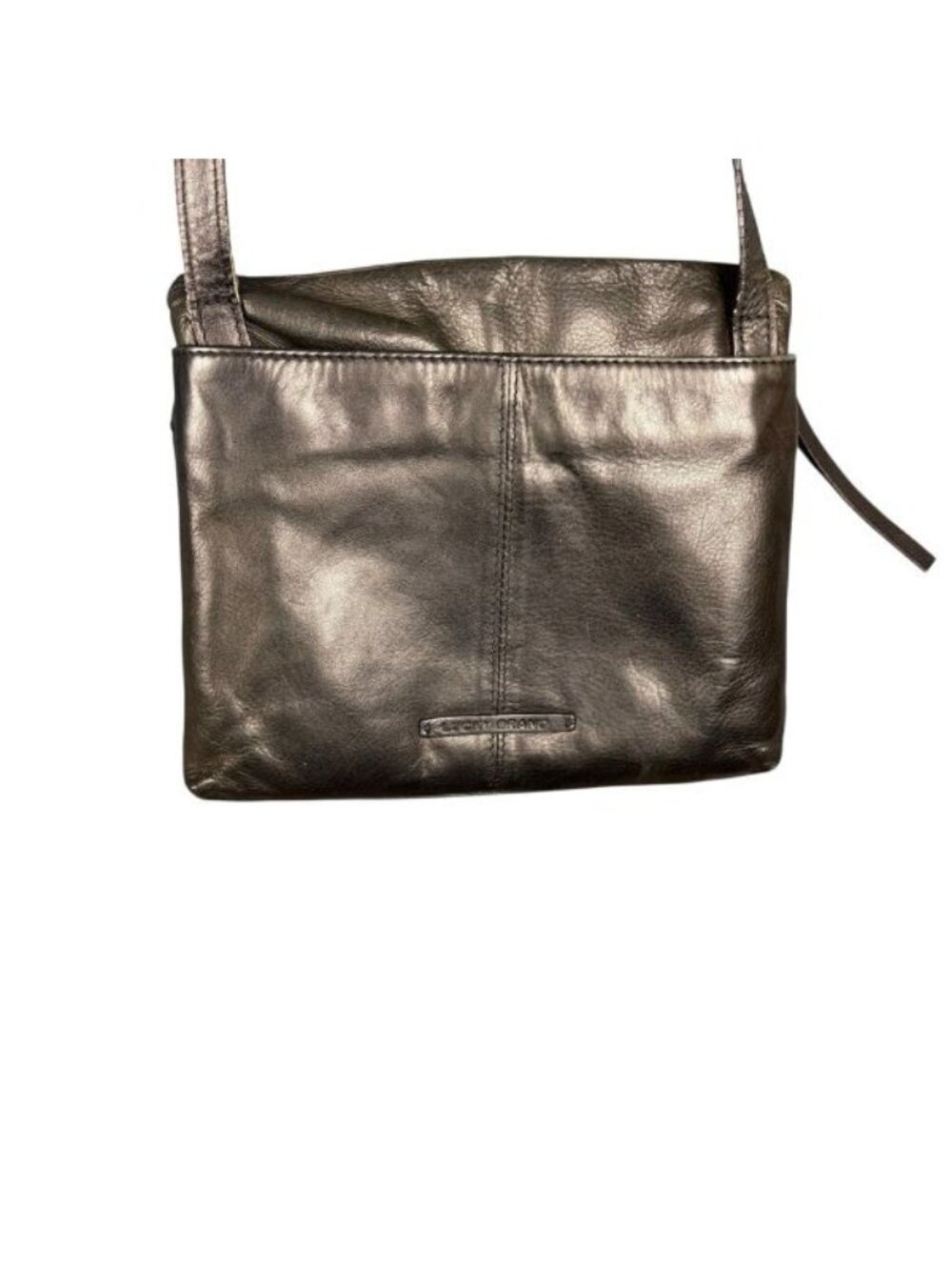 Lucky Brand Genuine Leather Crossbody Bag – Black